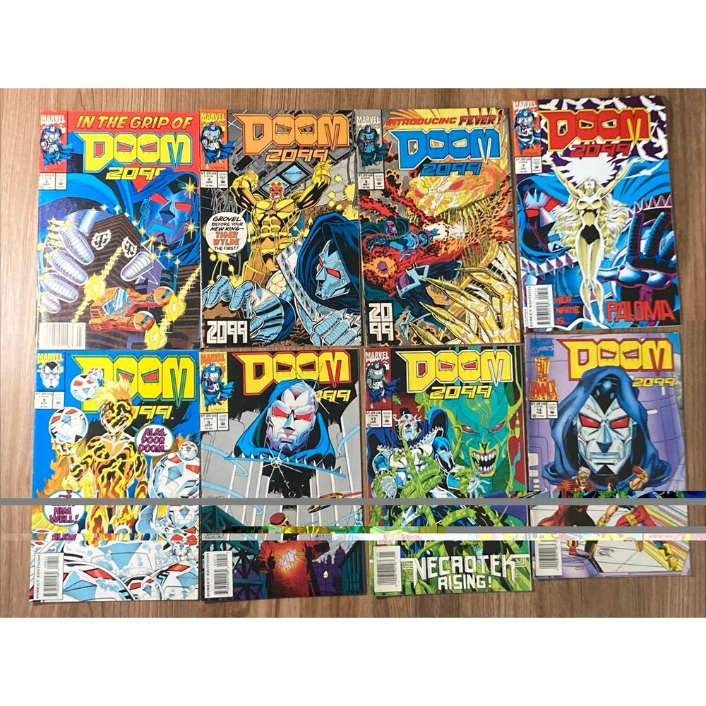 Doom 2099 Set Lot No. 3-5, 7-9, 13 & 14 (1993) Marvel Comics, Avengers, Books